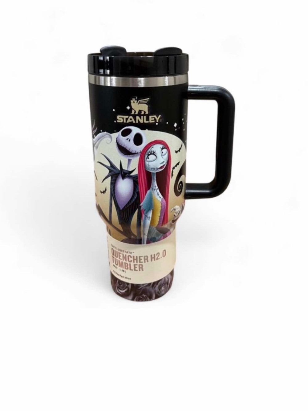 Stanley Black Travel Mug with Colorful Nightmare Before Christmas Art